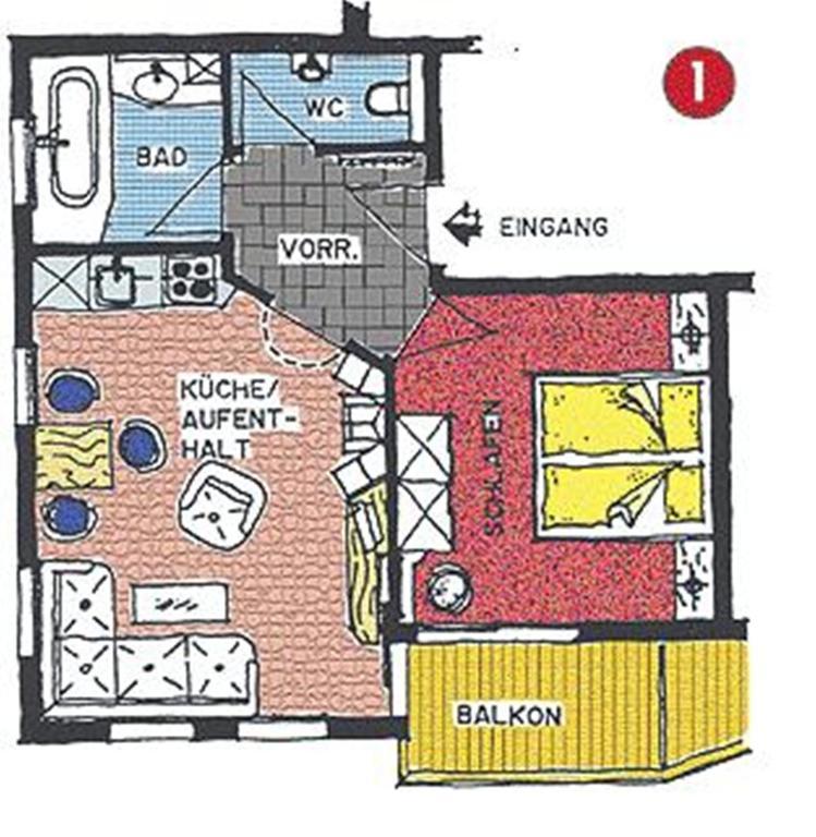 Appartement Laerchenhof ザムナウン 部屋 写真